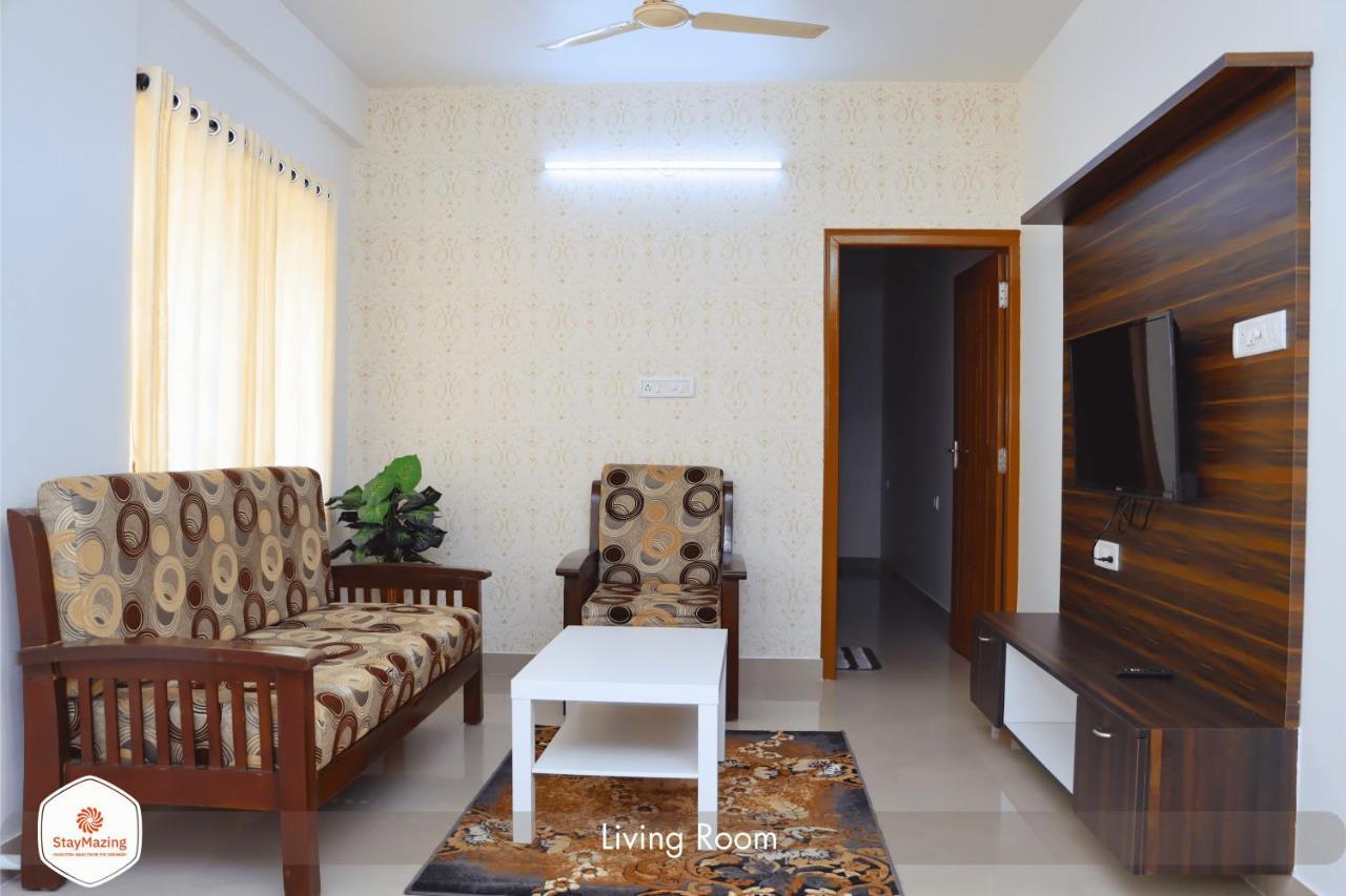Staymazing-1,2 & 3 Bhk Ac Apartments In Hebbal-5Mins To Manyata-30Mins To Airport Bangalore Eksteriør billede