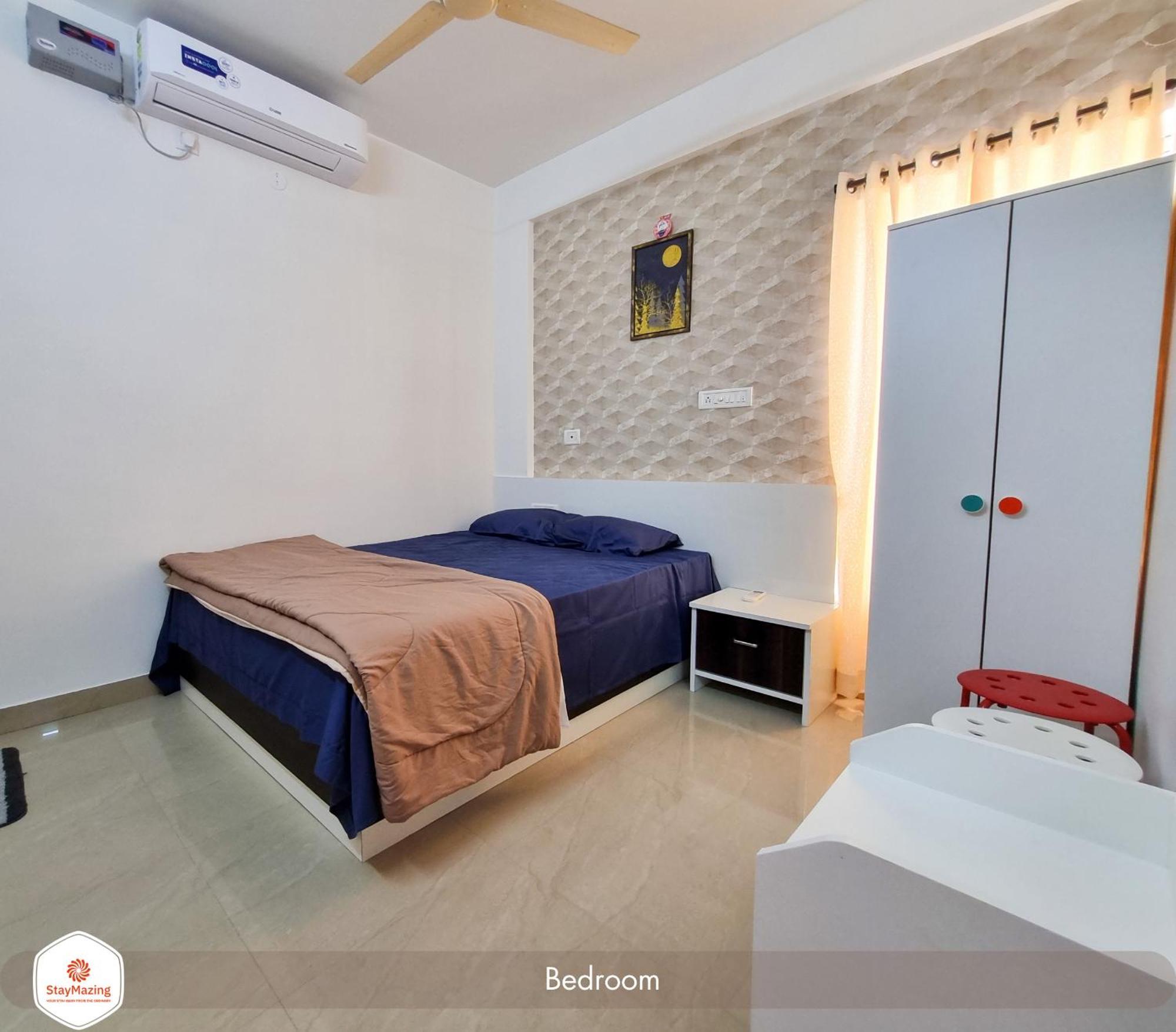 Staymazing-1,2 & 3 Bhk Ac Apartments In Hebbal-5Mins To Manyata-30Mins To Airport Bangalore Eksteriør billede